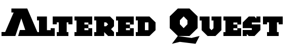 Altered Quest font preview